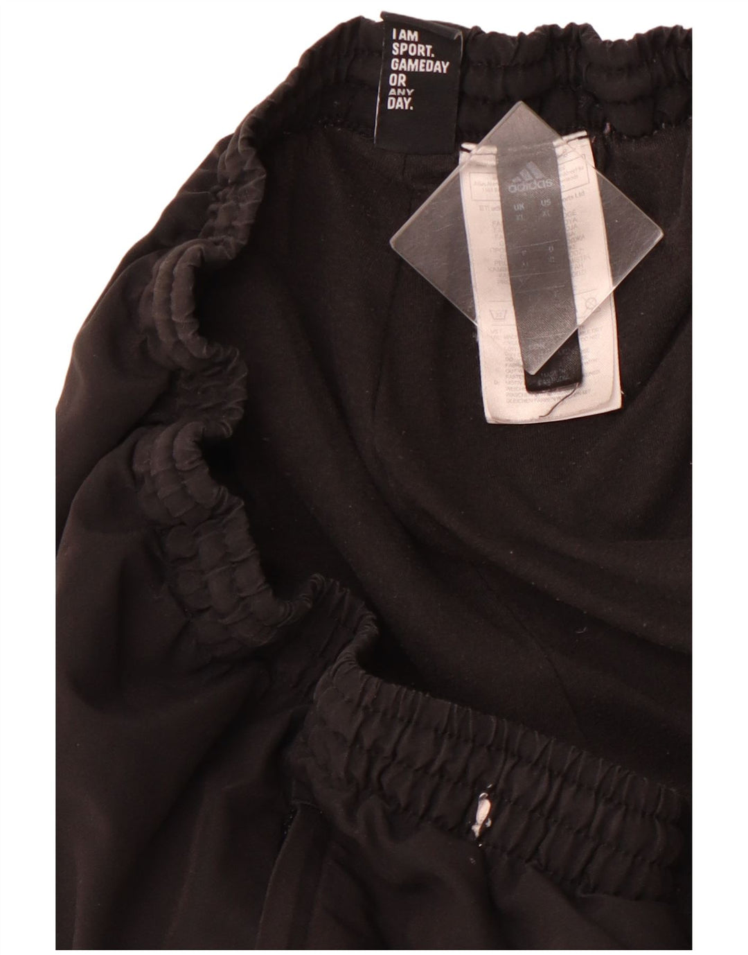 ADIDAS Mens Tracksuit Trousers Joggers XL Black Polyester Vintage Adidas and Second-Hand Adidas from Messina Hembry 