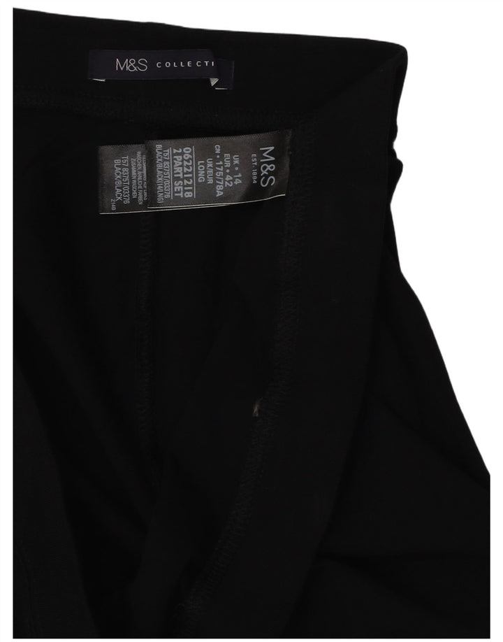 Leggings pentru femei Marks & Spencer UK 14, mare, negru, bumbac