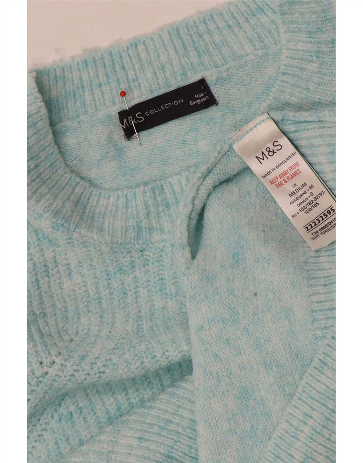 Marks & Spencer Pulover supradimensionat cu gât de barcă pentru femei UK 14 Medium Blue