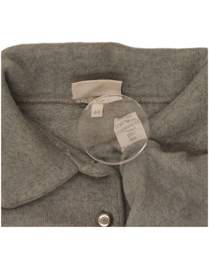 TRUSSARDI Pulover pentru femei cu gât polo supradimensionat IT 44 Lână gri mediu