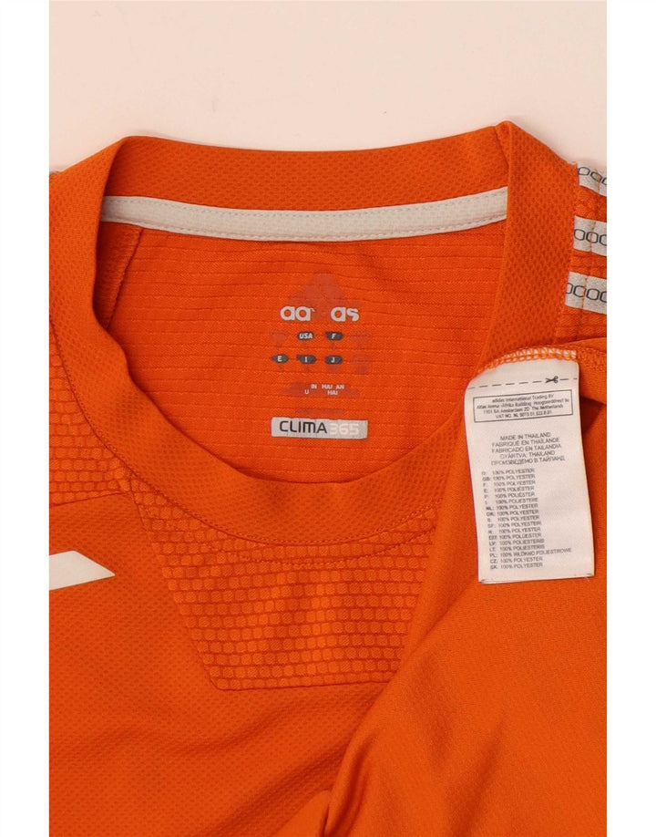 Tricou pentru bărbați Adidas Clima 365 Top mare portocaliu din poliester color bloc