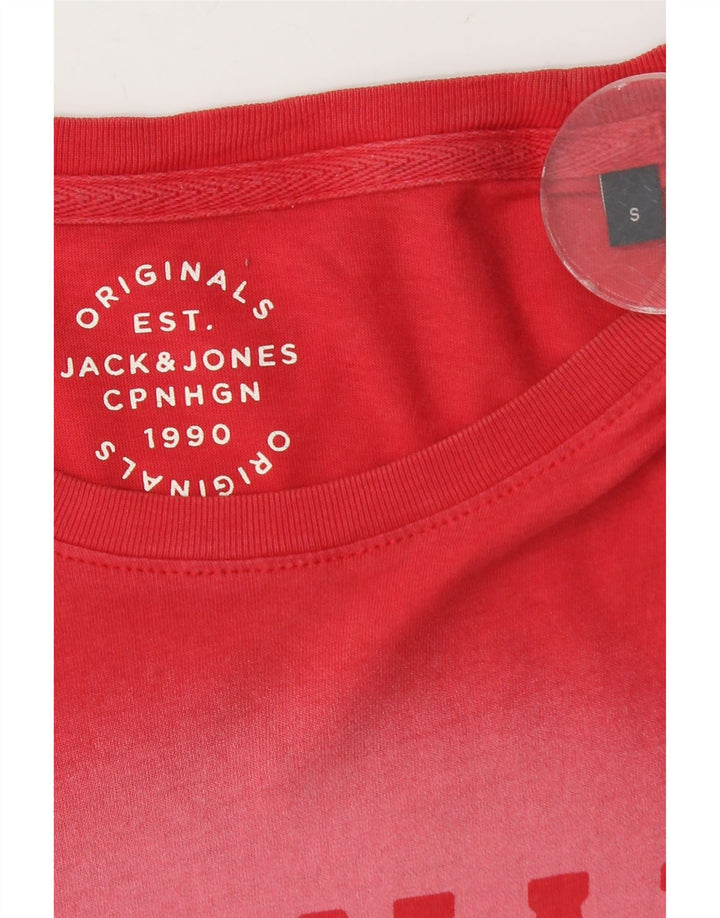 Tricou grafic Jack & Jones pentru bărbați Top mic bumbac roșu