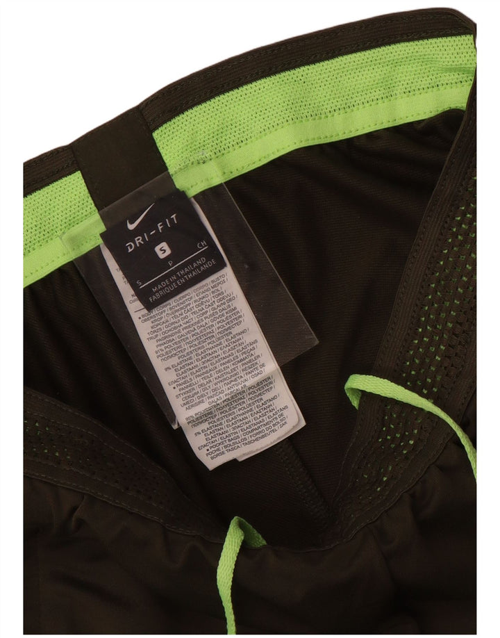 Pantaloni de trening Nike Dri Fit pentru bărbați, poliester geometric, kaki, mic