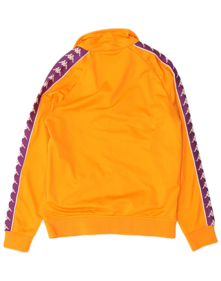 Jachetă de top pentru trening grafic Kappa pentru femei UK 10 Mic portocaliu Colorblock