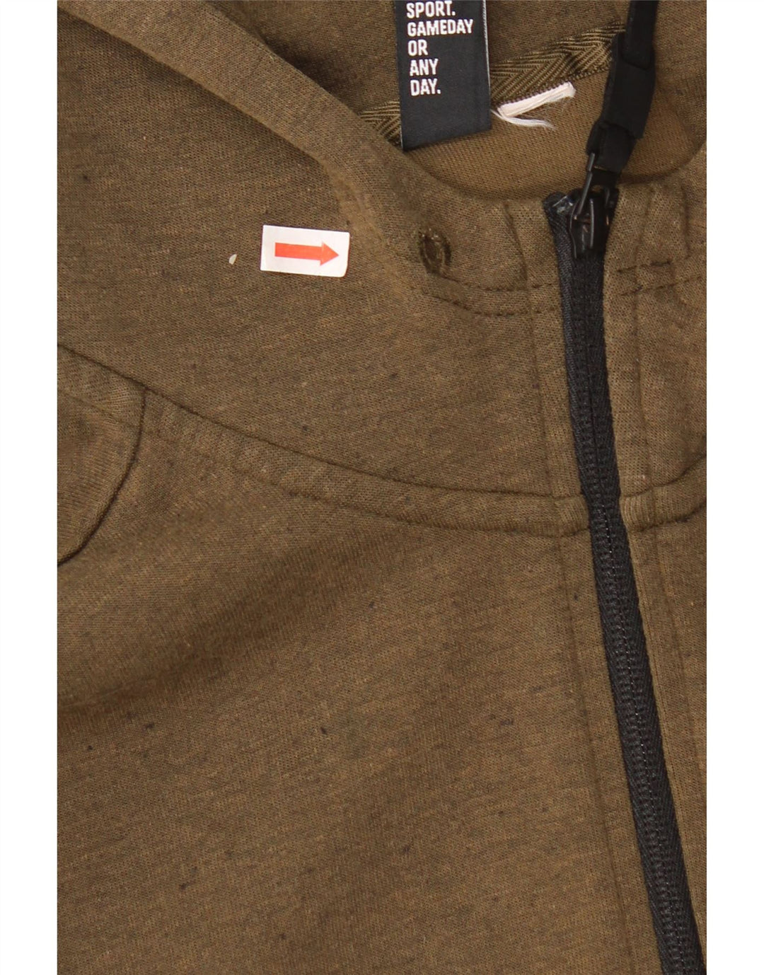 Pulover Adidas pentru bărbați Graphic Zip Hoodie Medium Khaki