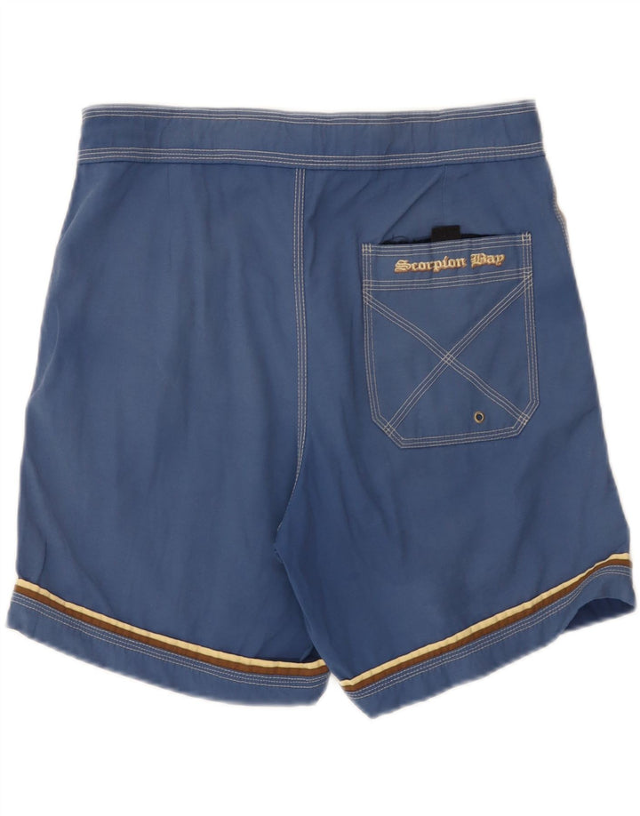 Pantaloni scurți de înot pentru bărbați Scorpion Bay, bumbac albastru mediu