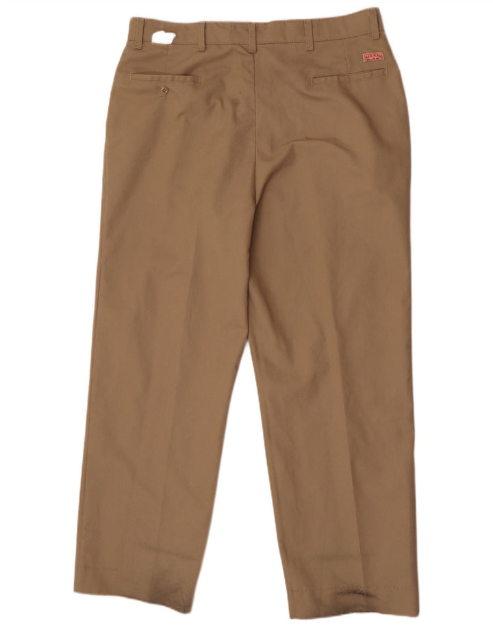 Pantaloni chino drepți pentru bărbați Red Kap W38 L30 poliester bej