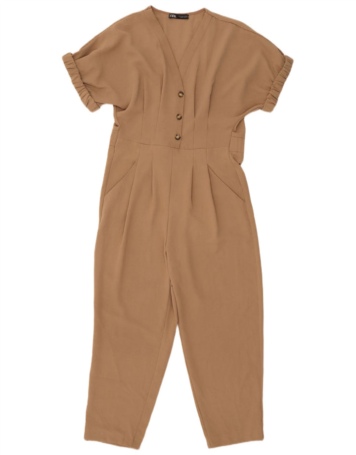 Salopetă pentru femei Zara UK 10 Small Beige