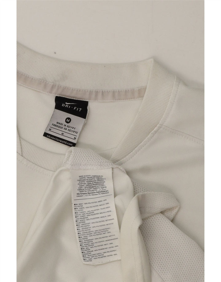 Tricou Nike Dri Fit pentru bărbați Top Medium Alb Poliester
