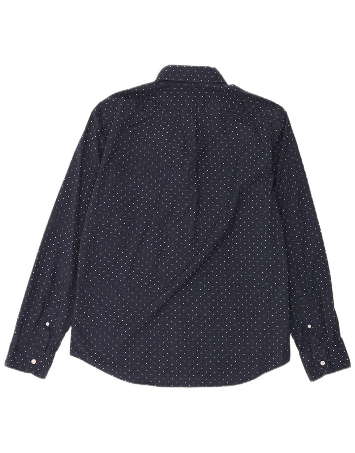 Cămașă pentru bărbați J. Crew Slim Fit Bumbac cu buline, albastru bleumarin mediu
