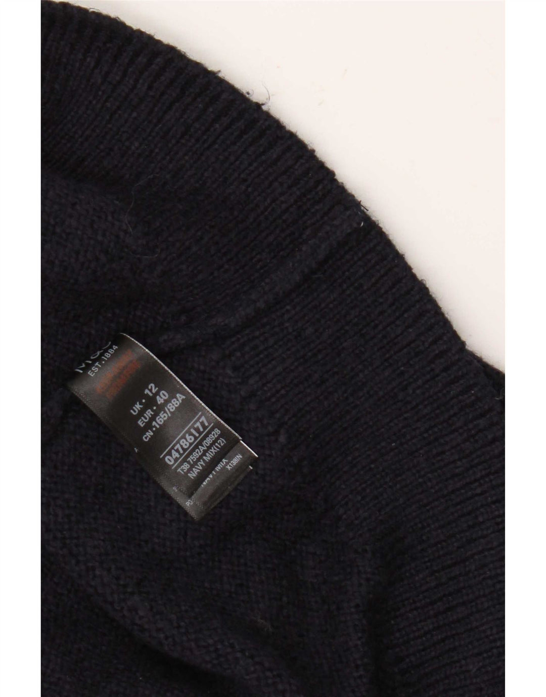 Pulover cu gât țestoasă pentru femei Marks & Spencer UK 12 Medium Bleumarin