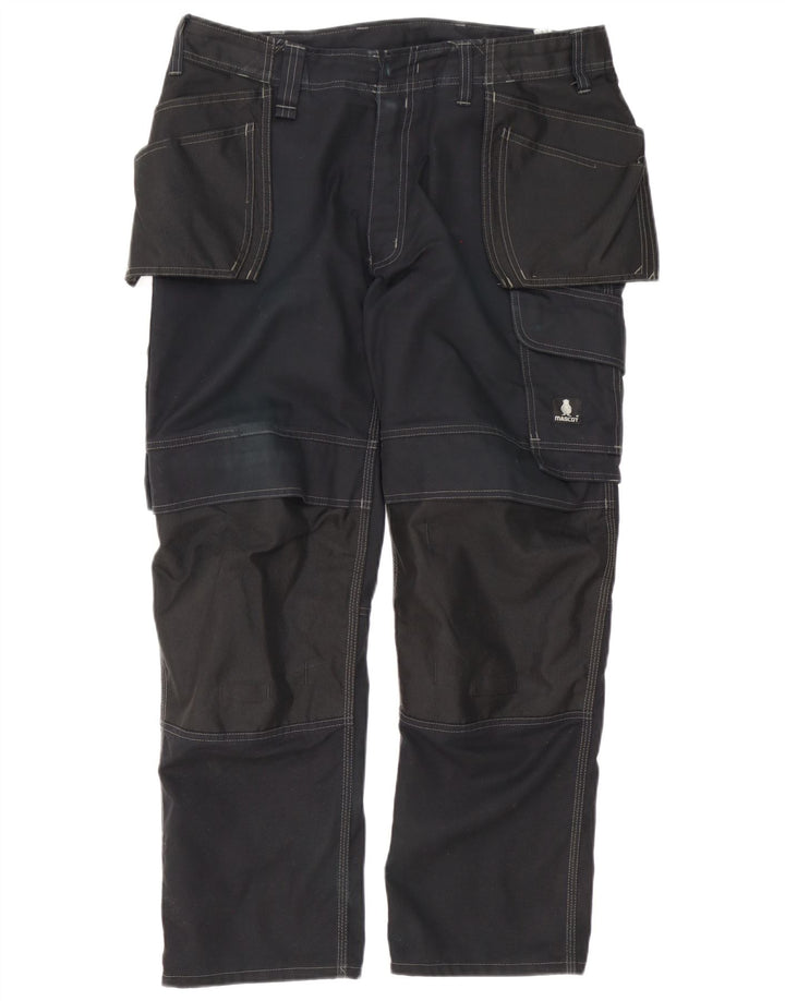 Pantaloni cargo drepți Mascot pentru bărbați L36.5 L30 Poliester negru