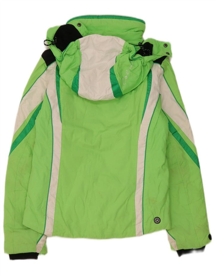 Jachetă de schi supradimensionată pentru femei Colmar, cu glugă, IT 40 XS, verde, color block