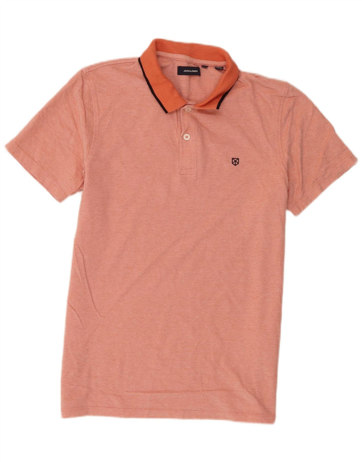 Tricou polo Jack & Jones pentru bărbați, bumbac portocaliu mare
