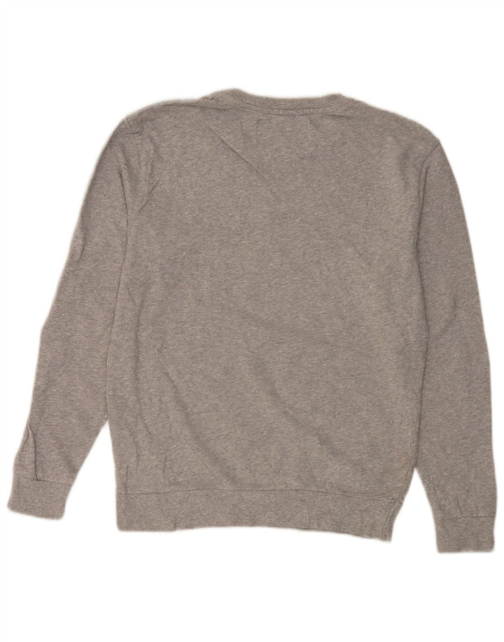 Pulover cu grafic pentru femei Zara UK 14 Bumbac gri mediu