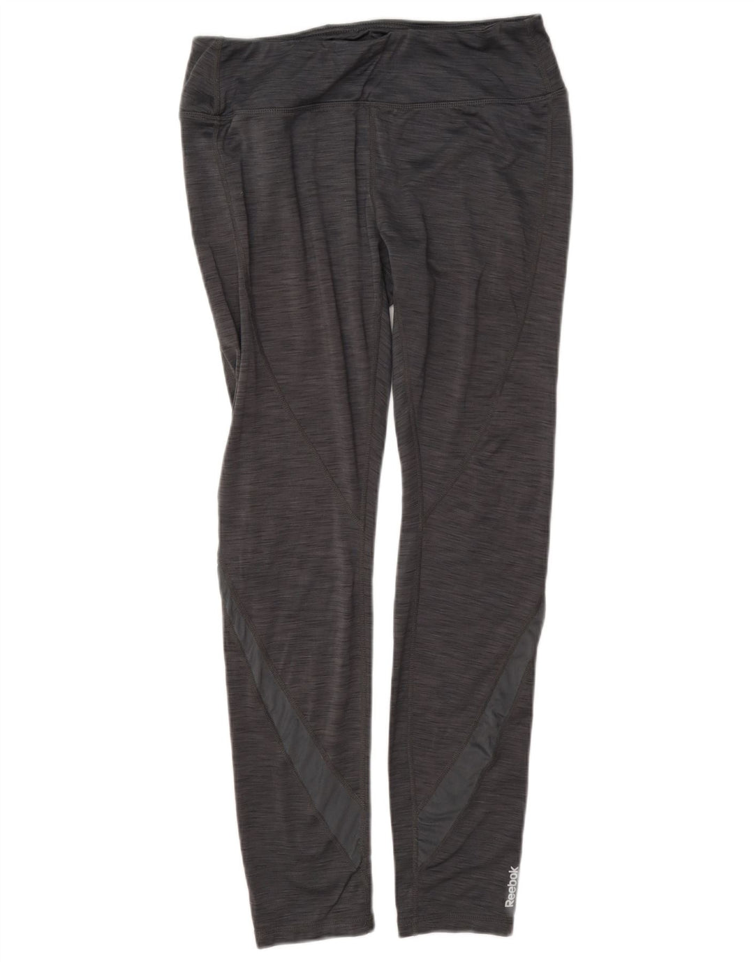 Leggings pentru femei Reebok UK 12 Medium Gri Flecked Poliester
