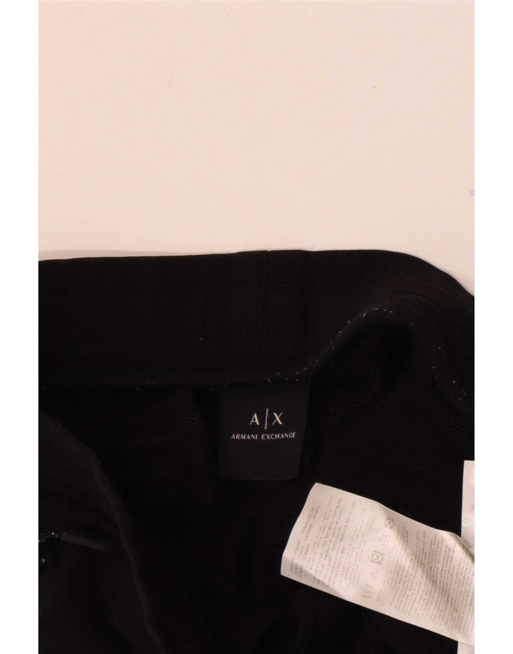 Pantaloni de trening pentru bărbați Armani Exchange Pantaloni de jogging Mici Bumbac negru