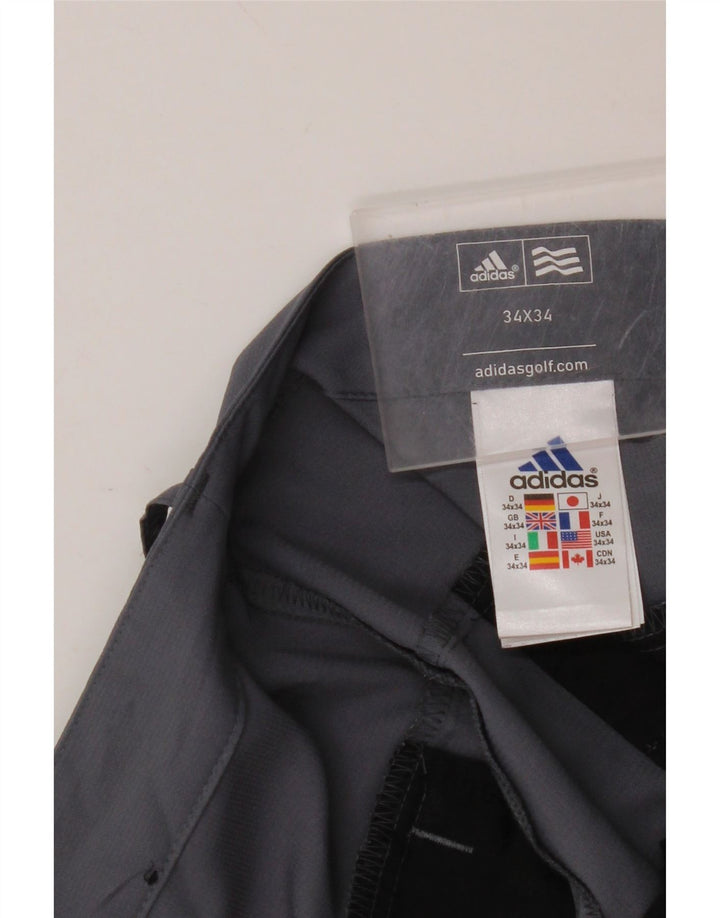 Pantaloni chino drepți ADIDAS Adizero pentru bărbați L34 L34 poliester albastru