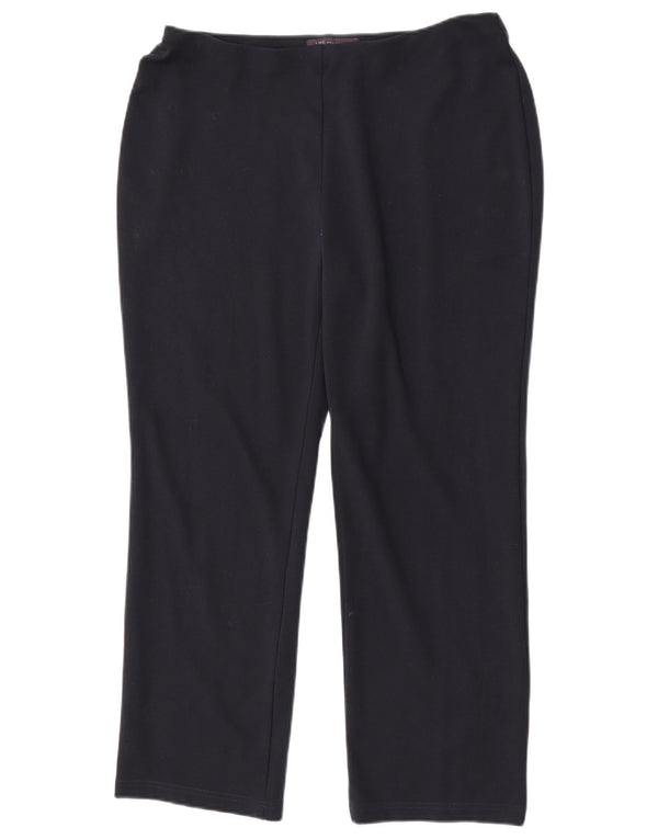Pantaloni casual pentru femei Marks & Spencer UK 14 Large W34 L27 Bleumarin