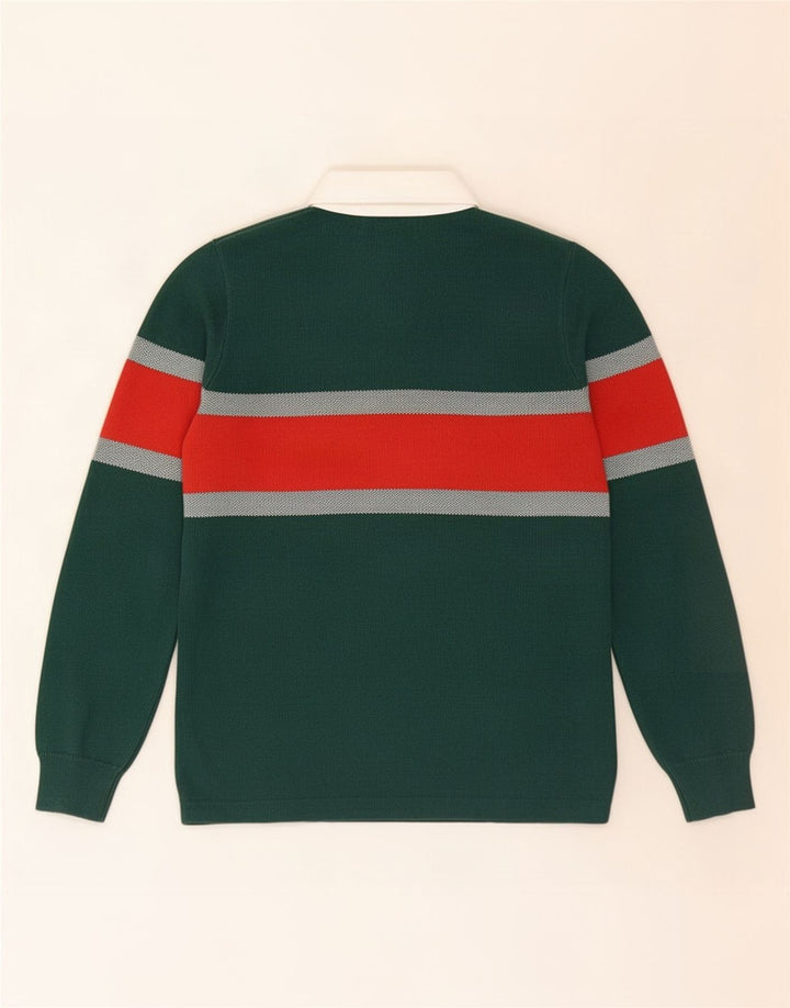 Pulover cu gât polo Marks & Spencer pentru bărbați, color verde mic
