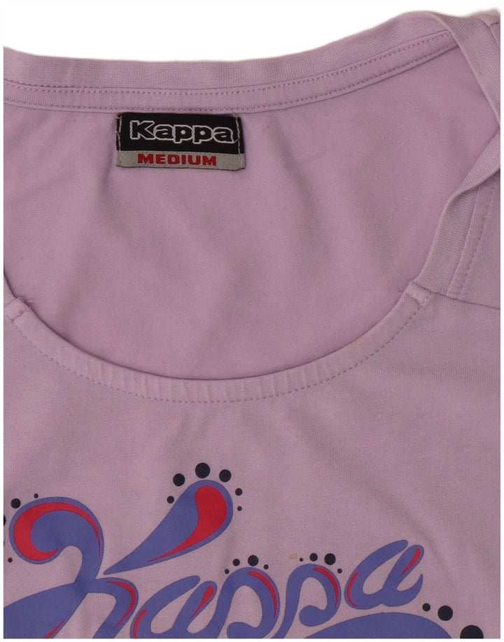 Top cu vestă grafică pentru femei Kappa UK 12, violet mediu