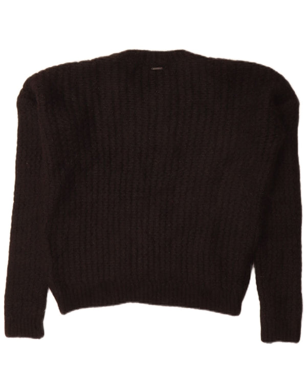 Pulover Calvin Klein Jeans pentru femei cu decolteu rotund UK 14 Medium Negru