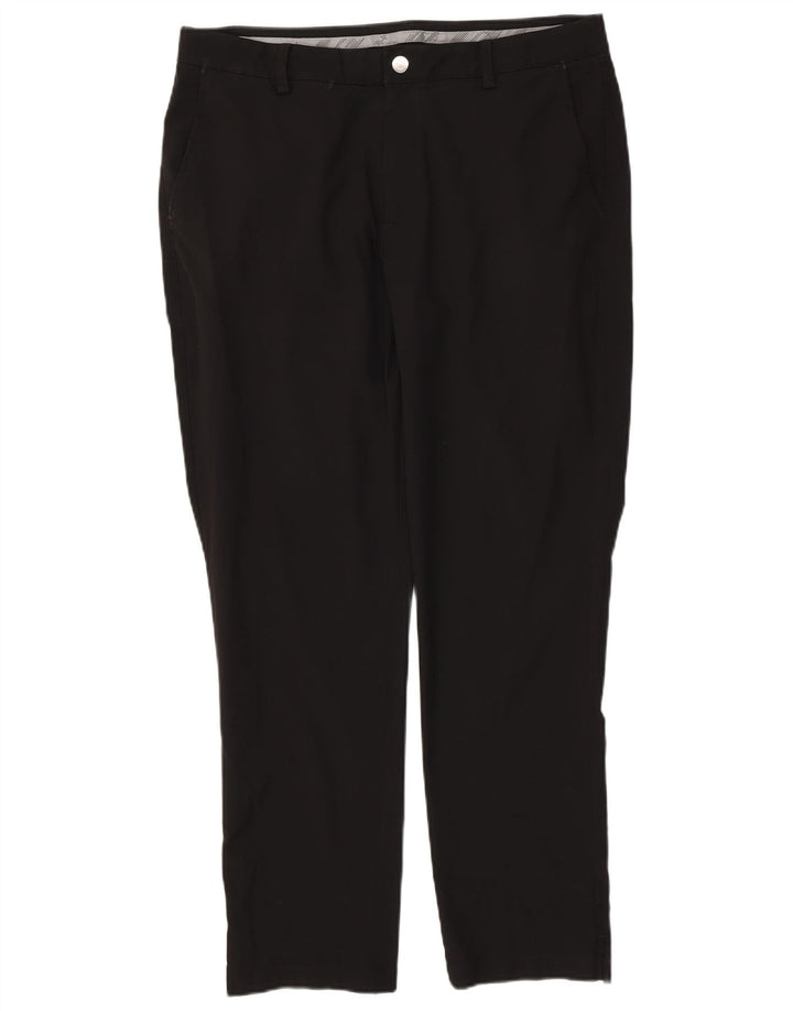 Pantaloni chino slim PUMA pentru bărbați W36 L32 poliester negru