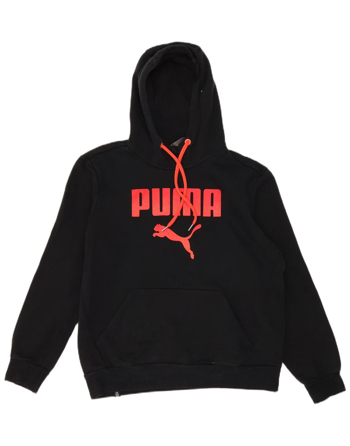 Pulover pentru bărbați Puma Graphic Hoodie, bumbac mediu negru