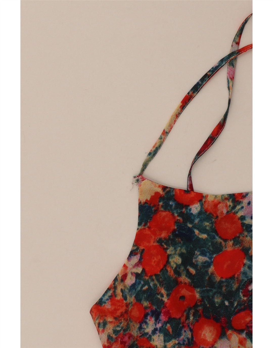 Oasis Womens Cami Top UK 10 Small Multicolor Floral Poliester
