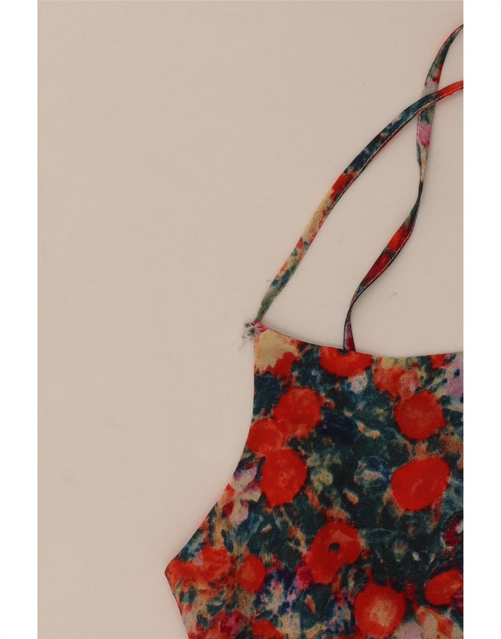 Oasis Womens Cami Top UK 10 Small Multicolor Floral Poliester