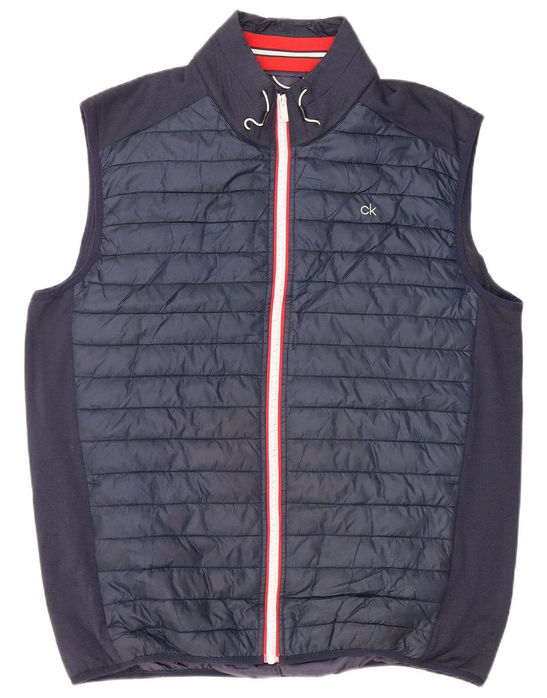 Gilet căptușit pentru bărbați CALVIN KLEIN UK 42 XL poliester bleumarin