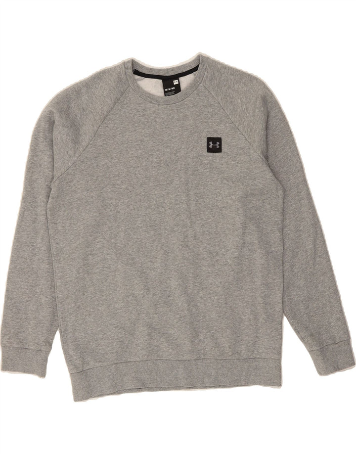 UNDER ARMOUR Mens Sweatshirt Jumper Medium Grey Cotton Vintage Under Armour and Second-Hand Under Armour from Messina Hembry 