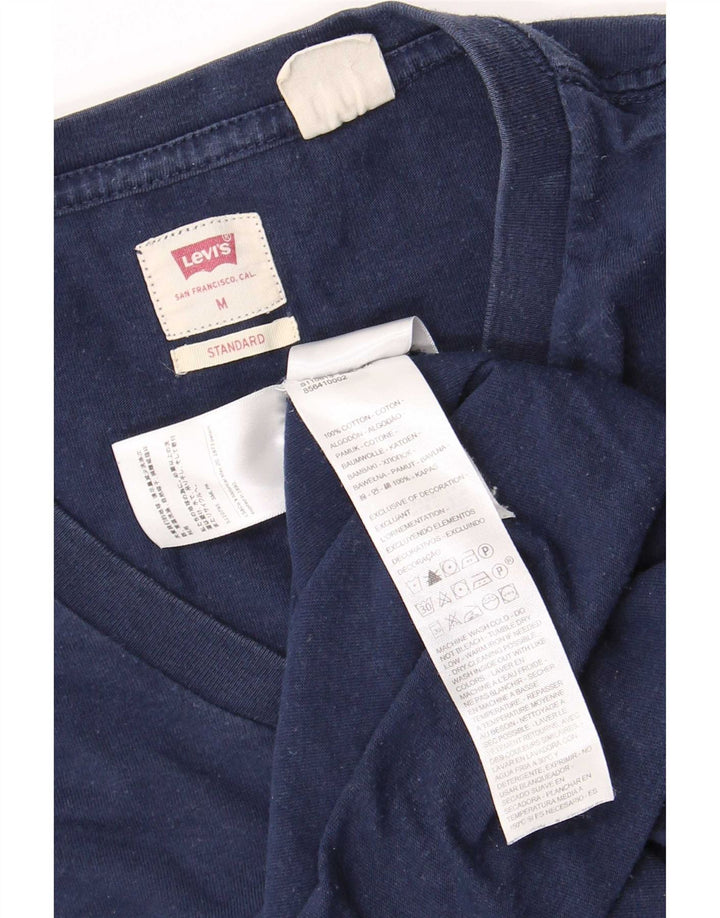 Tricou standard pentru bărbați Levi's Top mediu din bumbac bleumarin