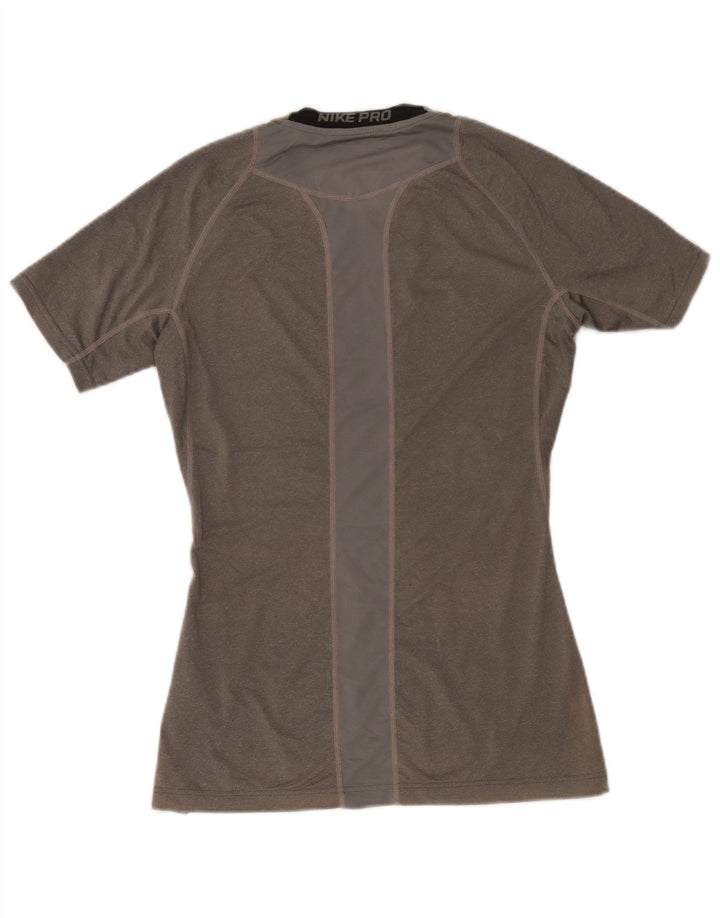 Tricou Nike Dri Fit pentru femei Top UK 14 Large Gri Poliester