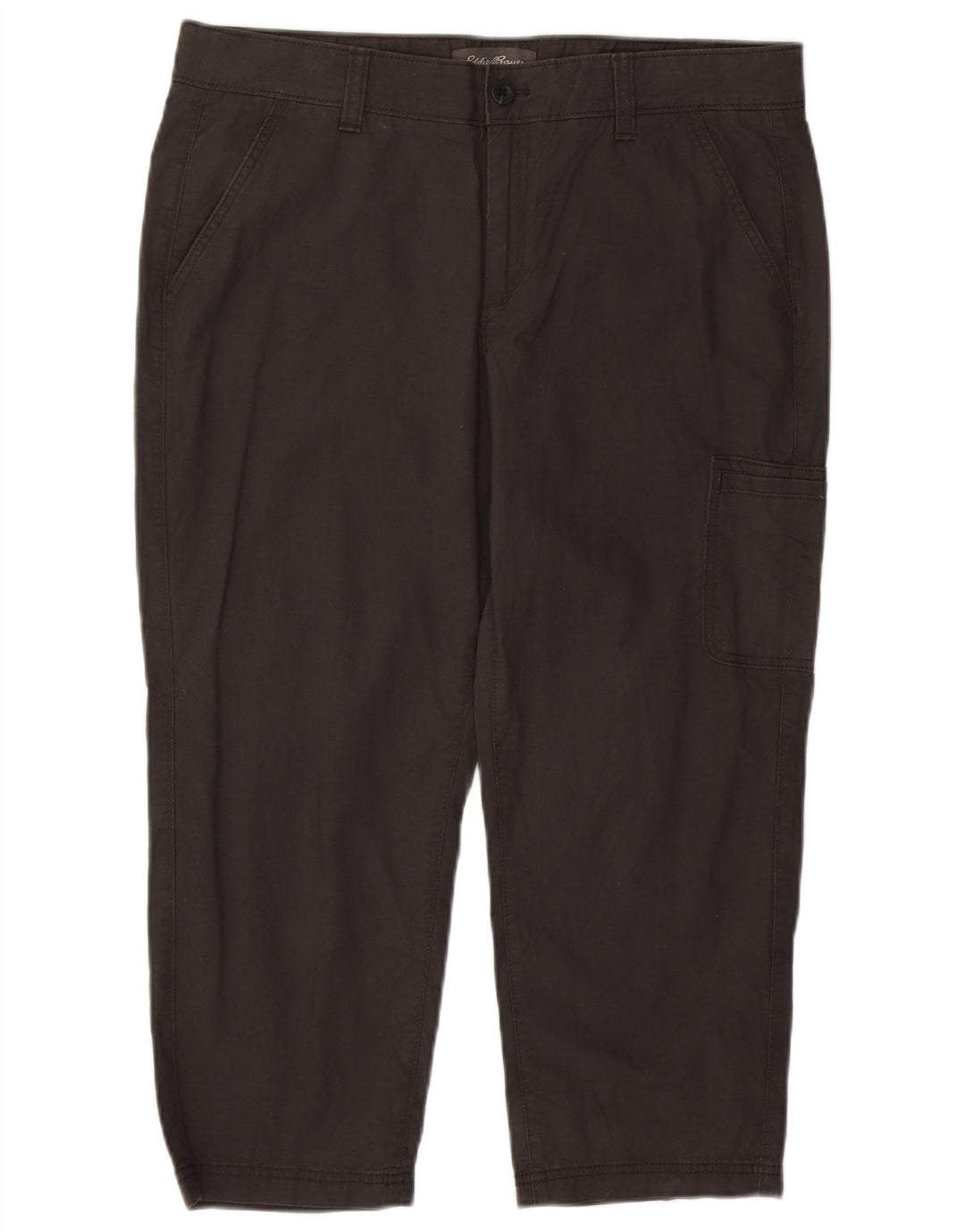 EDDIE BAUER Pantaloni capri drepti pentru femei US 14 XL W36 L23 gri