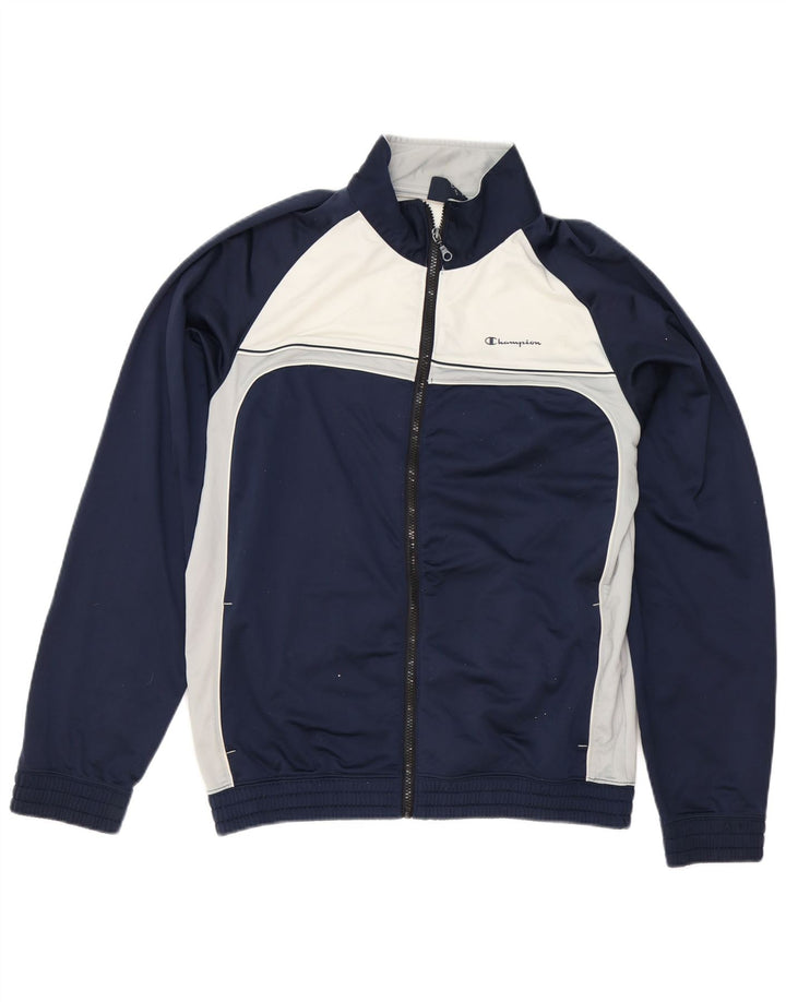 Jachetă de trening pentru bărbați Champion, XL, albastru bleumarin, poliester color bloc