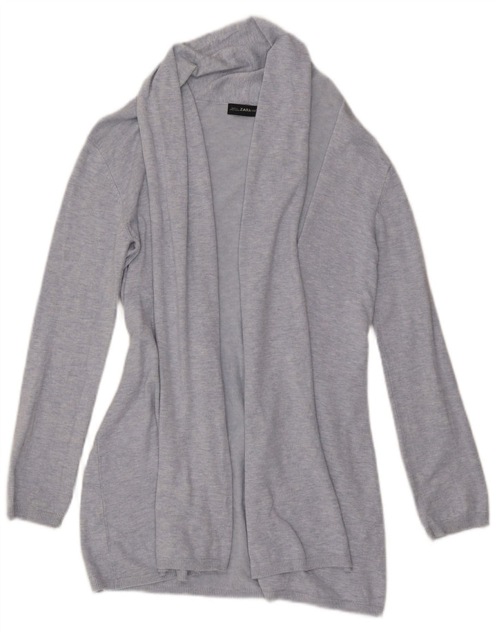 Pulover cardigan pentru femei Zara UK 10 Small Blue