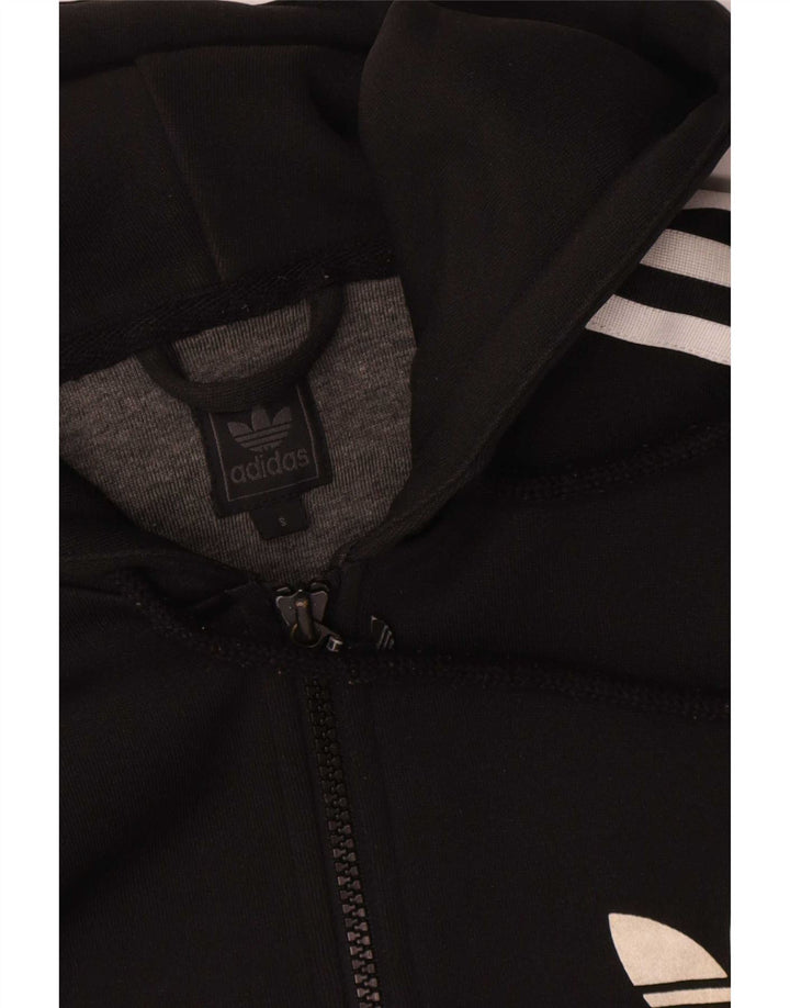 Pulover Adidas pentru femei cu fermoar, UK 16, poliester negru mare