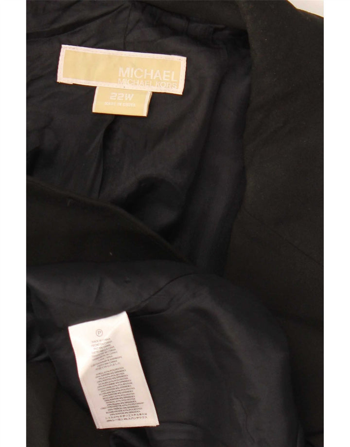 Michael Kors Jachetă pentru femei cu 1 buton SUA 22 3XL Negru Poliester Modern
