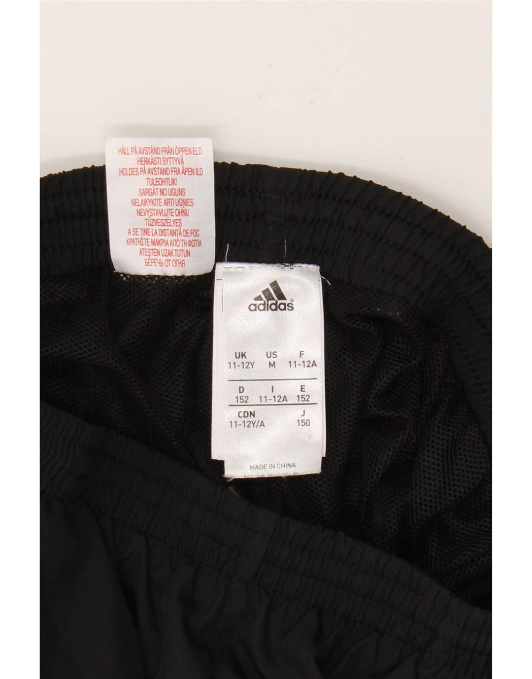 Pantaloni scurți sport grafic Adidas pentru băieți 11-12 ani, poliester negru