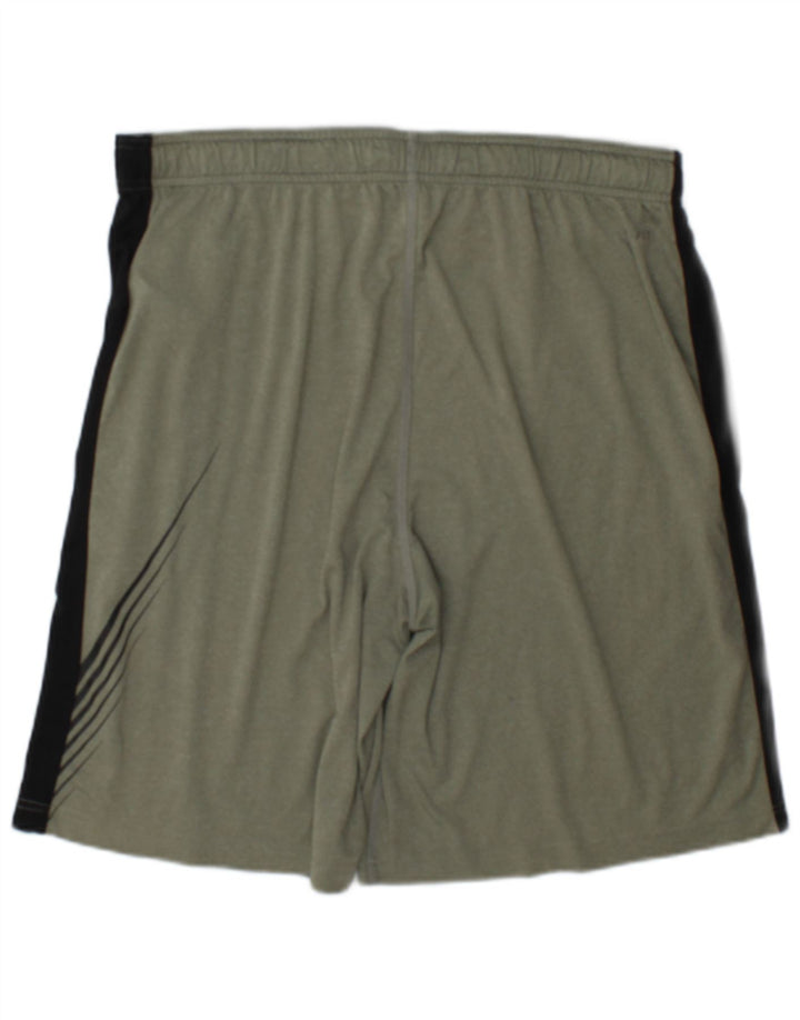 Pantaloni scurți sport Nike pentru bărbați, mari, verzi, poliester color bloc