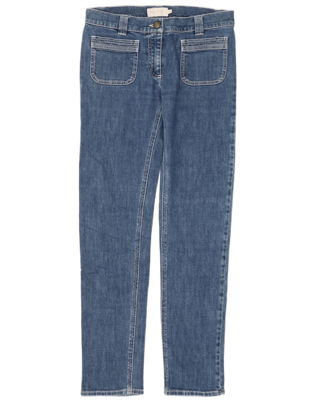 Blugi slim pentru femei Valentino IT 40 Small W28 L30 Albastru