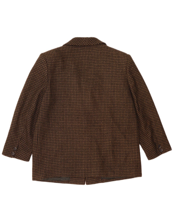 Jachetă vintage pentru femei, cu 2 nasturi, cu tăiere largi, IT 48 XL, picior de găină neagră