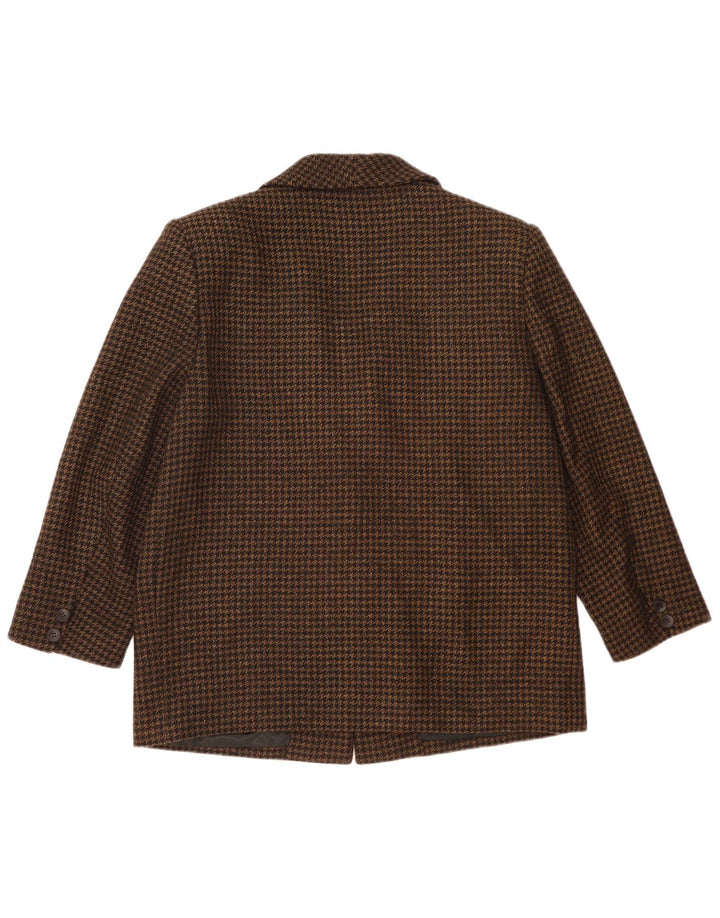 Jachetă vintage pentru femei, cu 2 nasturi, cu tăiere largi, IT 48 XL, picior de găină neagră