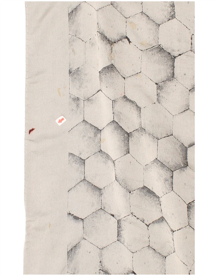 Eșarfă dreptunghiulară geometrică vintage pentru bărbați mărime unica gri geometrică clasică