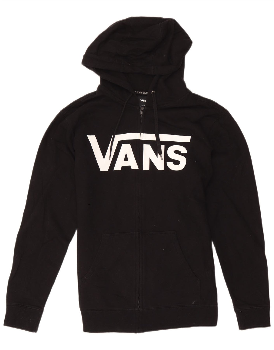 Pulover Vans Graphic Zip pentru bărbați, bumbac mediu negru