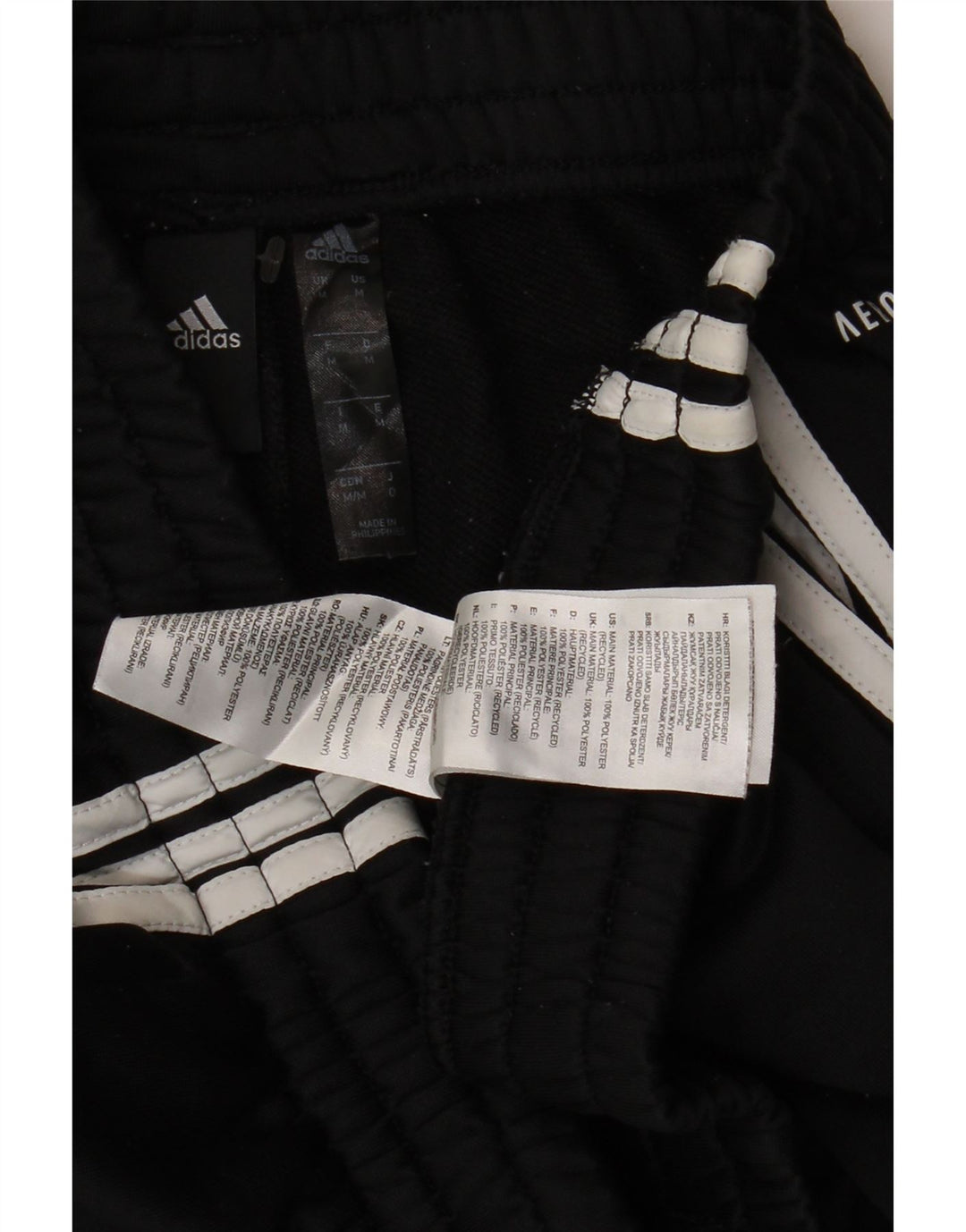 Pantaloni de trening ADIDAS Aeroready pentru bărbați, poliester mediu negru