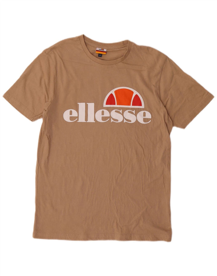 Tricou grafic pentru bărbați Ellesse Top Medium Bej Bumbac