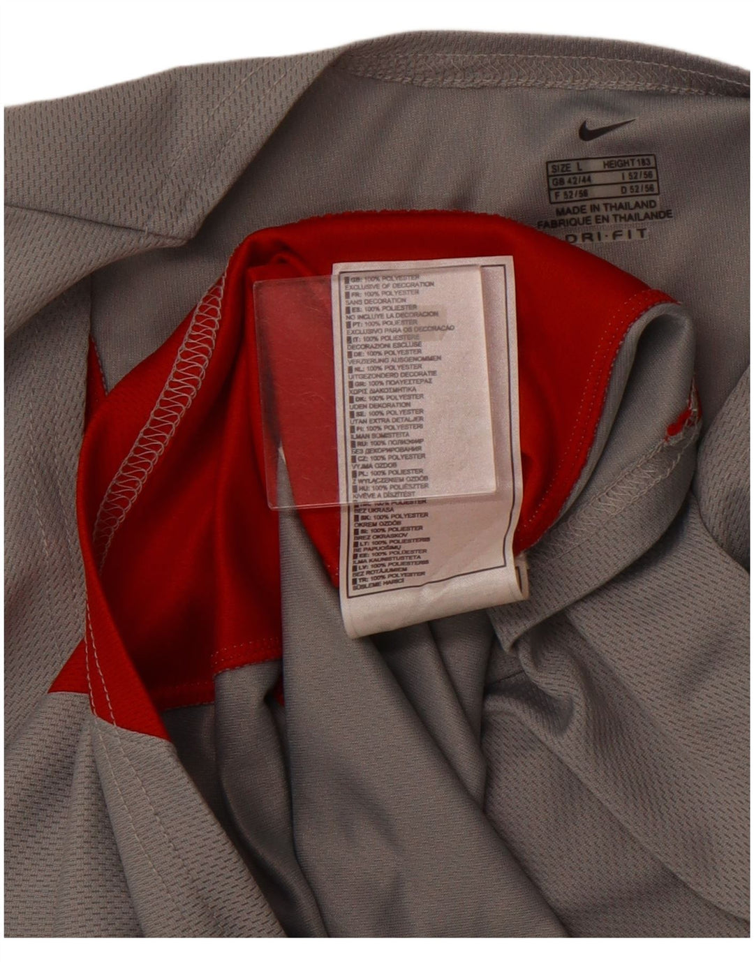 Vestă NIKE Dri Fit pentru bărbați, UK 42/44, mare, gri, poliester color bloc