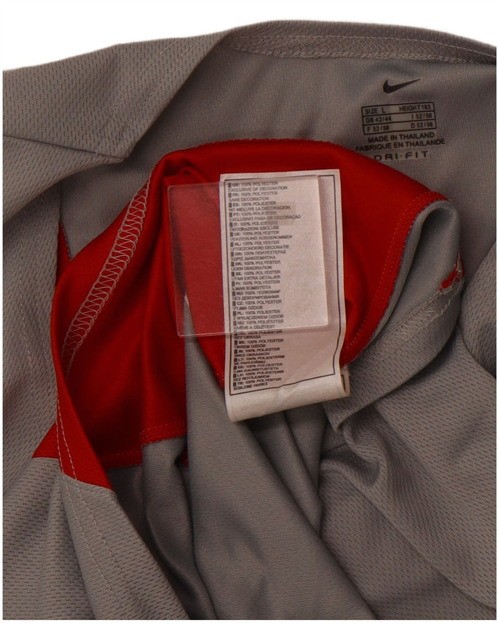 Vestă NIKE Dri Fit pentru bărbați, UK 42/44, mare, gri, poliester color bloc